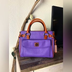 Dooney & Bourke Purple and Orange Satchel